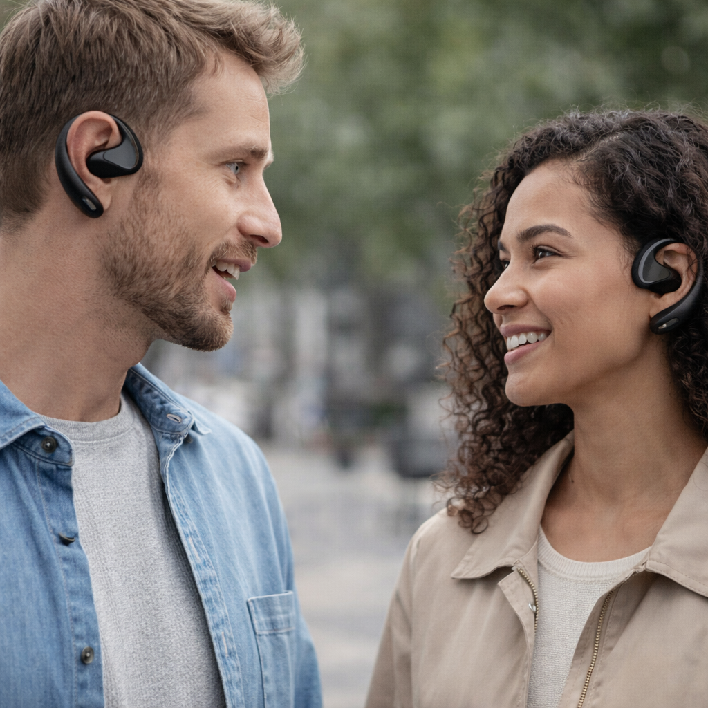 Use TalkBuds in a real conversation